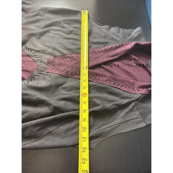 Jessica Simpson Womens Teegan Faux Suede Vest XL Renaissance Fair Steampunk Fall - Picture 7 of 9